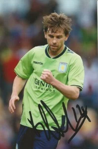 ASTON VILLA & AUSTRALIA: BRETT HOLMAN SIGNED 6x4 ACTION PHOTO+COA - Picture 1 of 1