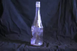 vintage antique prefered stock catsup purple bottle embossed - Picture 1 of 3