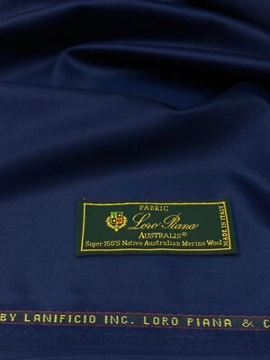 LORO PIANA Suiting Fabric Dark Navy Super 150s Merino Wool "Australis" 3.5 meter - Image 1 of 4
