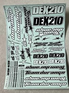 Team Durango DEX210 Decal Sheet Aufkleber Decor Bogen Sticker TD490037 vintage - Bild 1 von 2