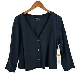 New! ESCAPE BY HABITAT CLOTHES Easy Jacket Womens Large Black T597 - Picture 1 of 6