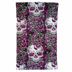 Tubo Paisley Teschio Riutilizzabile Scaldacollo Traspirante Viso Cover Maschera - Foto 1 di 1