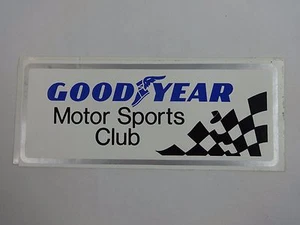 GoodYear Tire Motor Sports Club Decal Racing 6.875" x 2.75" Bumper Sticker - Picture 1 of 6