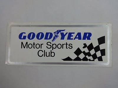 GoodYear Tire Motor Sports Club Decal Racing 6.875" x 2.75" Bumper Sticker - Image 1 of 4