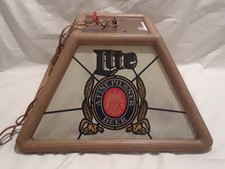 miller lite pool table light plastic