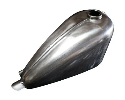 Sportster style ribbed Custom Narrow gas tank low tunnel single bayonet cap - Image 1 of 4