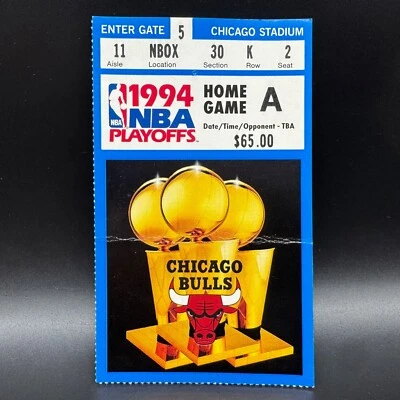 1994 NBA PLAYOFFS BULLS VS CAVS GM 1 TICKET STUB SCOTTIE PIPPEN 31 PTS, 12 REBS - Image 1 of 2