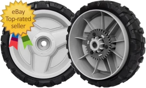 2 Pack Lawn Mower Drive Wheels Replace Husqvarna 580365301 8 Inch Wheel - Picture 1 of 1