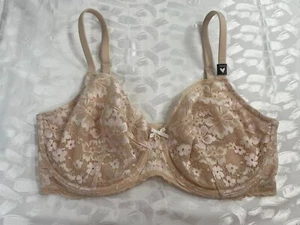 Sujetador push up Victoria's Secret para mujer de encaje floral sin forro Demi con aros tono piel - Imagen 1 de 5