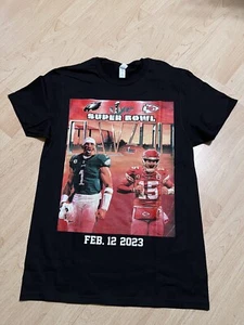 Eagles Vs Chiefs Super Bowl 57 LVII Arizona Parking Lot Commemorative T Shirt M - Picture 1 of 3