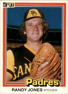 1981 Donruss San Diego Padres Baseball Card #122 Randy Jones - Image 1 of 2