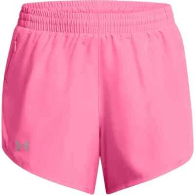 Pantalones Cortos de Correr Under Armour Fly By 3" Rosa Caliente 1382438 682 Talla 3XL Para Mujer Nuevos con Etiquetas Foto 1 de 4
