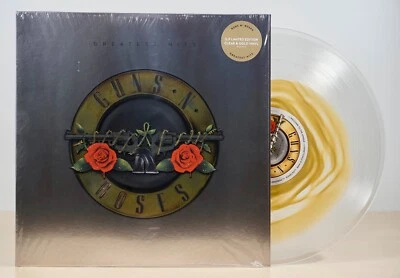 LP: Guns N´ Roses - Greatest Hits, Limited CLEAR & GOLD Vinyl Edition, NEU & OVP - Bild 1 von 2