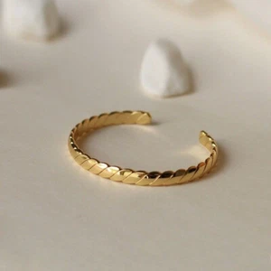 Brazaletes de acero inoxidable joyería moda hombres mujeres medio brazalete pulsera - Imagen 1 de 17