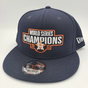 Houston Astros Hat New Era 9Fifty Baseball Cap Snapback World Series Champs Logo - Picture 1 of 6