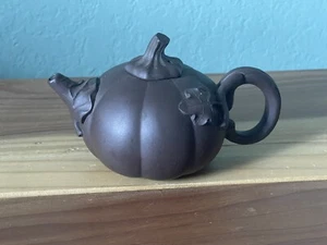 Vintage Red Purple Clay Mini Teapot Has Stamps Signed 5x3” - Picture 1 of 8