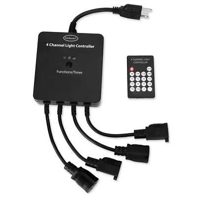 4 Channel Light Controller for Holiday Lights; Create Dazzling Light Displays - Image 1 of 4