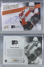 2012-13 Panini Prime Prime Signatures Gold /25 Matt Read #49 Auto