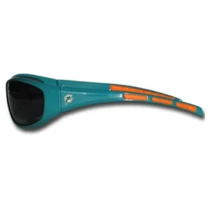 BRAND NEW Miami Dolphins Wrap Sunglasses (NFL Football) - Picture 1 of 2