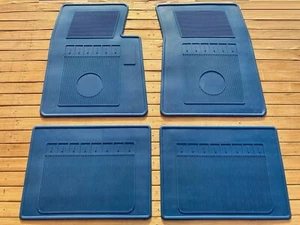 for plymouth belvedere floor mats rubber blue set of4 1954-70 - Picture 1 of 1