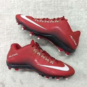 Nike Alpha Pro 2 TD Cleats Mens 13 Football Running Red Low Lace Up 719925-610 - Picture 1 of 11