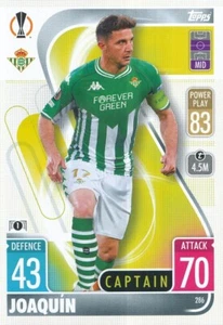 286 REAL BETIS - JOAQUIN - ESPANA CARD TOPPS EUROPA LEAGUE 2022 - Imagen 1 de 1