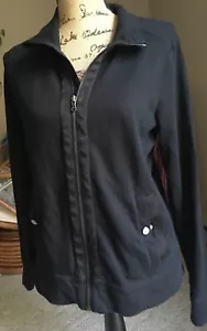 LRL Lauren Active Ralph Lauren schwarz 100 % Baumwolle Medium Jacke Druckknopftaschen gebraucht, in einwandfreiem Zustand - Bild 1 von 5