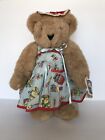 Vintage 1994 The Vermont Teddy Bear Company Plush w/ Tags Discolored Dress & Hat