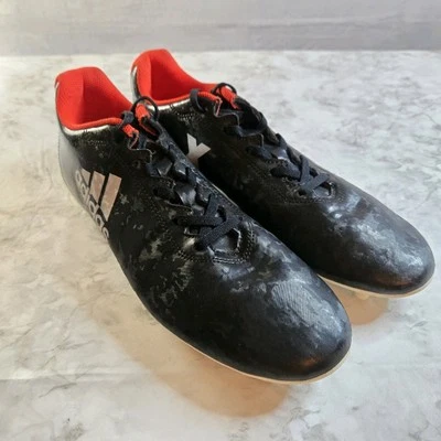 ADIDAS X 17.4 Womens Size 10 Soccer Cleats BA8564 Black Patterned - Image 1 of 4