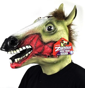 Archie McPhee Zombie Horse Mask Halloween Costume Adult Unisex Heavy Duty Latex - Picture 1 of 4