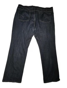 True Nation Jeans Size 46x32 Athletic Fit Denim Straight Leg Dark Wash Stretch - Picture 1 of 13