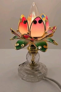 Vintage Flower Portable Luminaire Lamp Rainbow Colorful Girls Room Decor Plastic - Picture 1 of 11