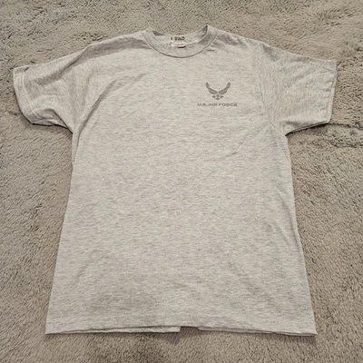 Small S US Air Force USAF Reflective PT Silver Short Sleeve Gray T-Shirt - Image 1 of 4
