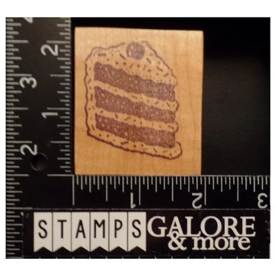 Estampillas de goma REBANADAS PASTEL GLASEADO Y FIESTA DE CEREZAS #T07 Foto 1 de 2