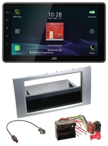 JVC DAB MP3 Bluetooth USB Autoradio für Ford Fiesta Focus 2004-2008 silber - Bild 1 von 10
