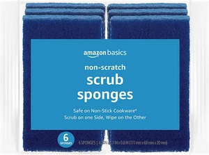 Amazon Basics Non-Scratch Sponges, 6-Pack - Picture 1 of 12