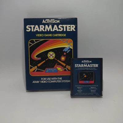 Starmaster (Atari 2600, 1982) Box and Cartridge Tested working - Image 1 of 3