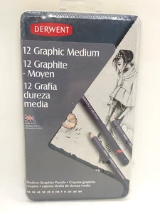 Derwent Graphic 12 Medium Set - Picture 1 of 4