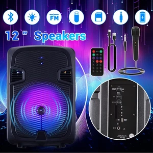 Altoparlante Bluetooth portatile 12" sistema audio bassi pesanti con microfono e supporto USB/TF/TWS - Foto 1 di 12