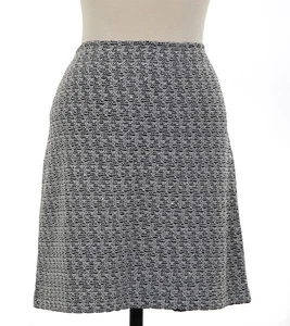 St John Strick schwarz silber schimmernder A-Linien-Rock Größe 18 neu ohne Etikett UVP $ 695 - Bild 1 von 2