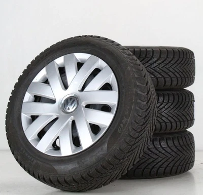 VW Polo 6R 6C Winterräder Pirelli Felgen 15 Zoll Stahlfelgen 6C0601027F - Bild 1 von 4