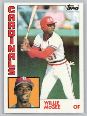 1984 TOPPS #310 WILLIE MCGEE ST. LOUIS CARDINALS - Imagem 1 de 2