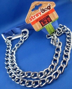 🦮New UBL UK (Uncle Bills) BLUE HANDLE 1.2M Large Dog Clip Chain Leash Outdoors - Imagen 1 de 10