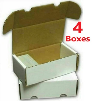 4 x 400 Count Cardboard Trading Cards Storage Box Yugioh Pokemon MTG 400ct - Image 1 of 3