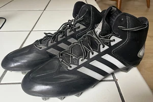 SIZE US 17 Men’s Adidas CrazyQuick Mid Football Cleats Black - Picture 1 of 8