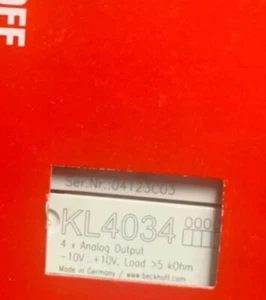 1PC New Beckhoff KL4034 PLC Module In Box Expedited Shipping - Picture 1 of 4