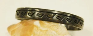VTG Rare Collectible Ronald Wadsworth Hopi Sterling Silver Overlay Cuff 20g - Picture 1 of 5