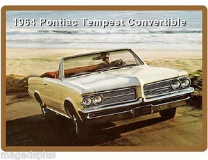 1964 Pontiac Tempest Convertible Car Auto Refrigerator / Tool Box Magnet - Picture 1 of 1