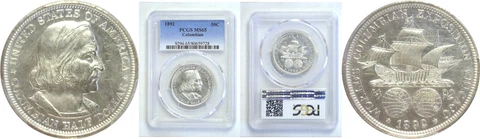 1892 Columbian/Expo Silver Commemorative PCGS MS-65 Cover