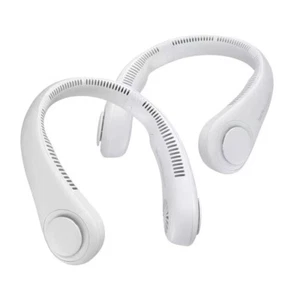 Jisulife 3 Portable Personal Neck Fan 2 Pack Rechargeable Hands Free Bladeless - Picture 1 of 7